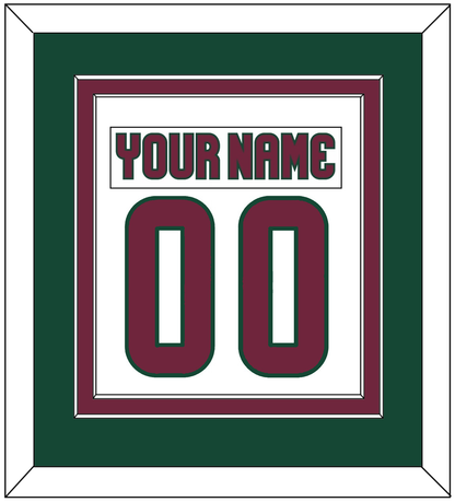 Arizona Nameplate & Number (Back) Combined - Road White - Signature Tier 4