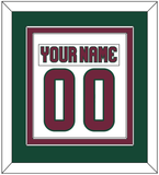 Arizona Nameplate & Number (Back) Combined - Road White - Double Mat 4