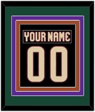 Arizona Nameplate & Number (Back) Combined - Home Black - Triple Mat 4