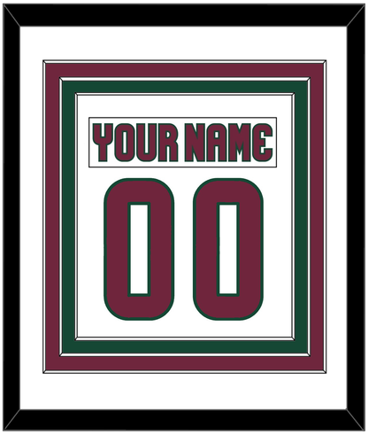 Arizona Nameplate & Number (Back) Combined - Road White - Premier Tier 1
