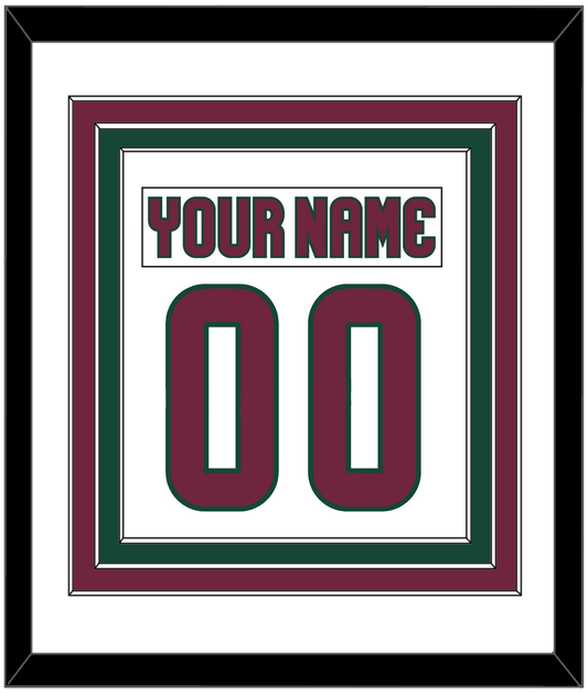 Arizona Nameplate & Number (Back) Combined - Road White - Premier Tier 1