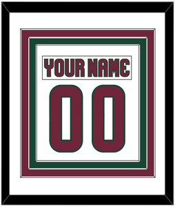 Arizona Nameplate & Number (Back) Combined - Road White - Triple Mat 1