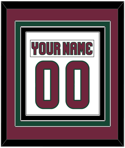 Arizona Nameplate & Number (Back) Combined - Road White - Premier Tier 2
