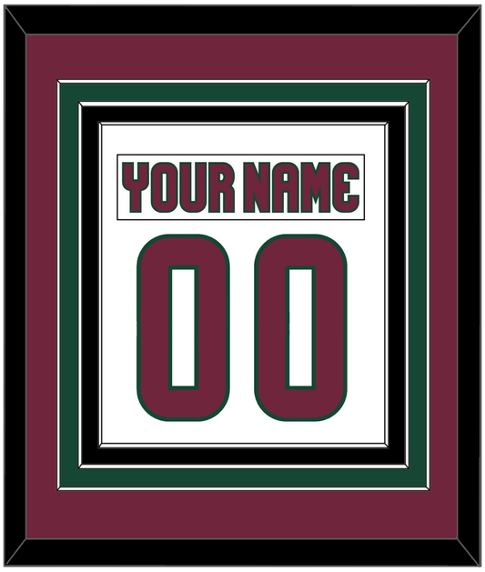 Arizona Nameplate & Number (Back) Combined - Road White - Premier Tier 2