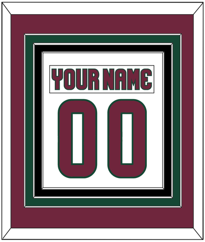 Arizona Nameplate & Number (Back) Combined - Road White - Premier Tier 2
