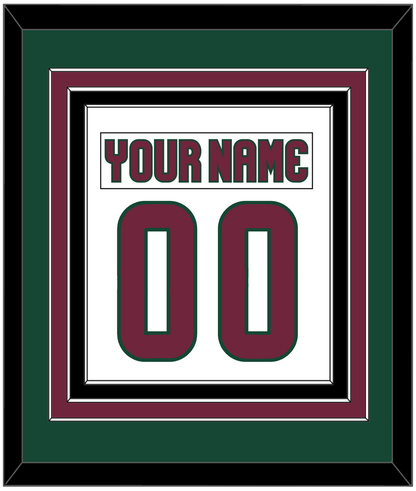 Arizona Nameplate & Number (Back) Combined - Road White - Premier Tier 3
