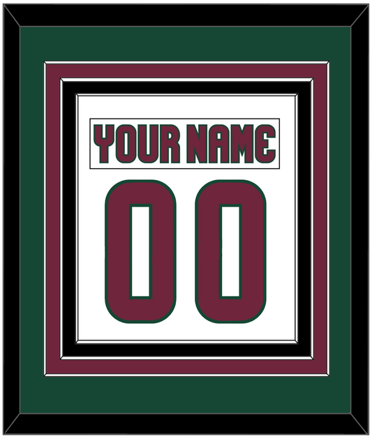 Arizona Nameplate & Number (Back) Combined - Road White - Premier Tier 3