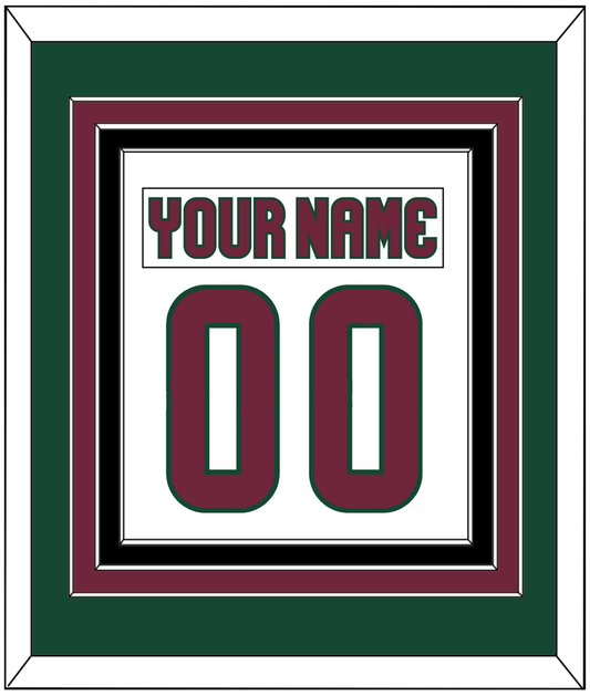 Arizona Nameplate & Number (Back) Combined - Road White - Premier Tier 3