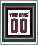 Arizona Nameplate & Number (Back) Combined - Road White - Triple Mat 3