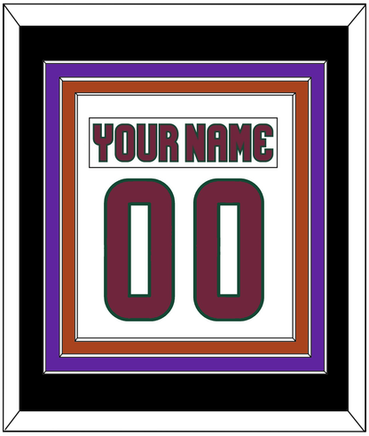 Arizona Nameplate & Number (Back) Combined - Road White - Premier Tier 4