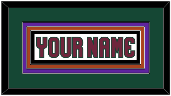 Arizona Nameplate - Road White - Triple Mat 2