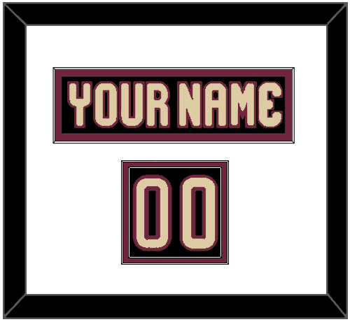 Arizona Nameplate & Number (Shoulder) - Home Black - Signature Tier 2