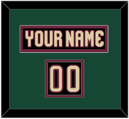 Arizona Nameplate & Number (Shoulder) - Home Black - Signature Tier 4