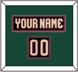 Arizona Nameplate & Number (Shoulder) - Home Black - Double Mat 4