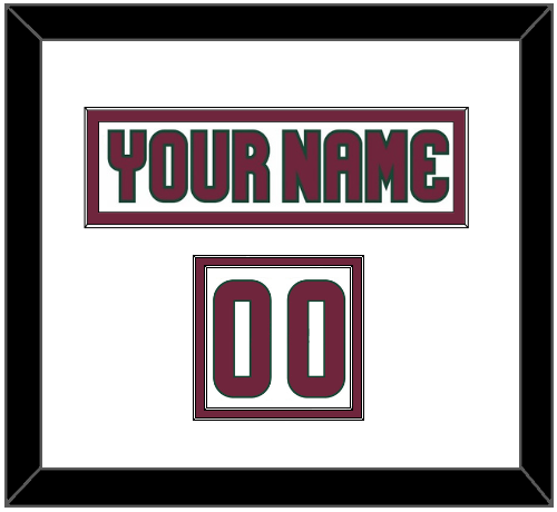 Arizona Nameplate & Number (Shoulder) - Road White - Signature Tier 1