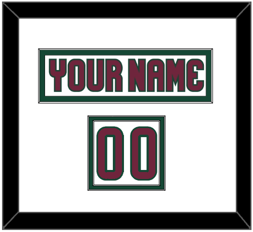 Arizona Nameplate & Number (Shoulder) - Road White - Signature Tier 2