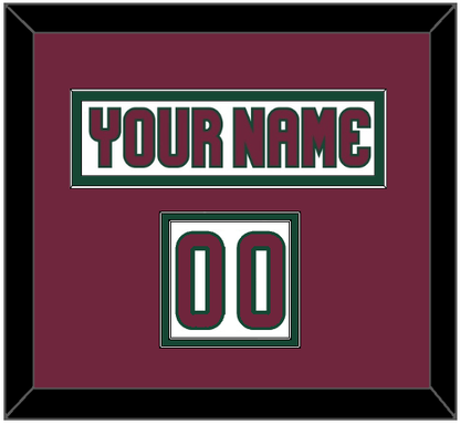 Arizona Nameplate & Number (Shoulder) - Road White - Signature Tier 3