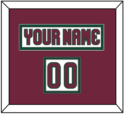 Arizona Nameplate & Number (Shoulder) - Road White - Signature Tier 3