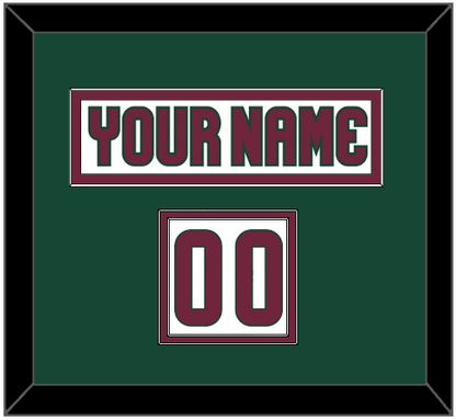 Arizona Nameplate & Number (Shoulder) - Road White - Signature Tier 4