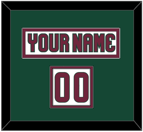 Arizona Nameplate & Number (Shoulder) - Road White - Signature Tier 4