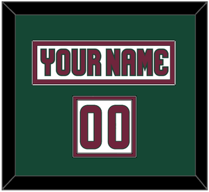 Arizona Nameplate & Number (Shoulder) - Road White - Double Mat 4