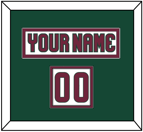 Arizona Nameplate & Number (Shoulder) - Road White - Signature Tier 4