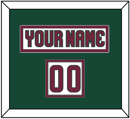 Arizona Nameplate & Number (Shoulder) - Road White - Signature Tier 4