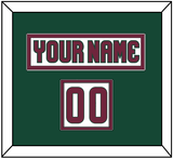 Arizona Nameplate & Number (Shoulder) - Road White - Double Mat 4