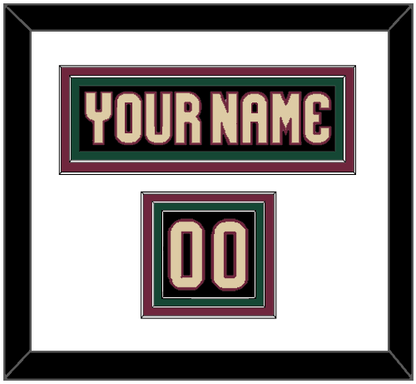 Arizona Nameplate & Number (Shoulder) - Home Black - Premier Tier 1