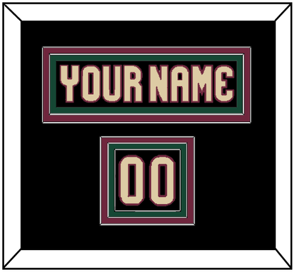 Arizona Nameplate & Number (Shoulder) - Home Black - Premier Tier 2