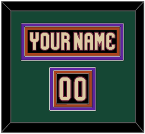 Arizona Nameplate & Number (Shoulder) - Home Black - Triple Mat 4