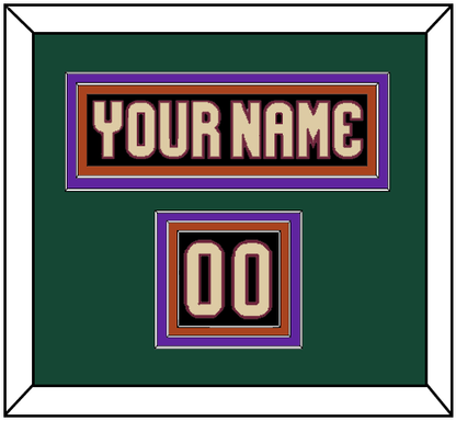 Arizona Nameplate & Number (Shoulder) - Home Black - Premier Tier 4