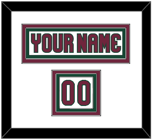 Arizona Nameplate & Number (Shoulder) - Road White - Triple Mat 1