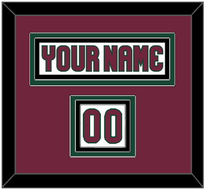 Arizona Nameplate & Number (Shoulder) - Road White - Premier Tier 2