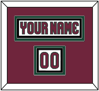 Arizona Nameplate & Number (Shoulder) - Road White - Premier Tier 2