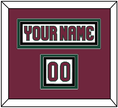 Arizona Nameplate & Number (Shoulder) - Road White - Premier Tier 2