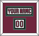 Arizona Nameplate & Number (Shoulder) - Road White - Triple Mat 2