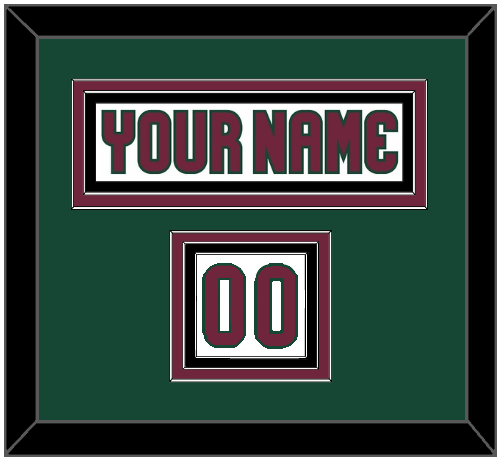 Arizona Nameplate & Number (Shoulder) - Road White - Premier Tier 3