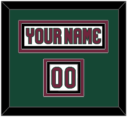 Arizona Nameplate & Number (Shoulder) - Road White - Triple Mat 3