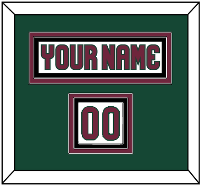 Arizona Nameplate & Number (Shoulder) - Road White - Premier Tier 3