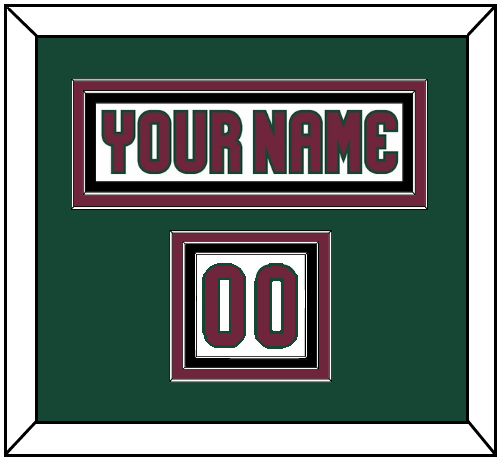 Arizona Nameplate & Number (Shoulder) - Road White - Premier Tier 3