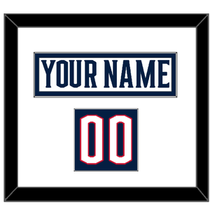 Columbus Nameplate & Number (Shoulder) - Road White - Single Mat 1