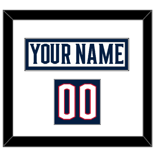 Columbus Nameplate & Number (Shoulder) - Road White - Single Mat 1