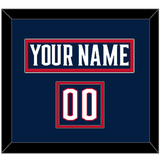 Columbus Nameplate & Number (Shoulder) - Home Navy Blue - Double Mat 2