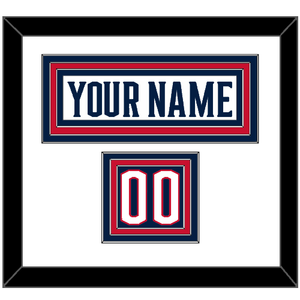 Columbus Nameplate & Number (Shoulder) - Road White - Triple Mat 1