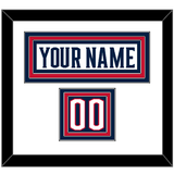 Columbus Nameplate & Number (Shoulder) - Road White - Triple Mat 1