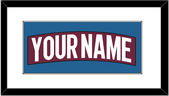 Colorado Nameplate - Home Burgundy - Single Mat 1