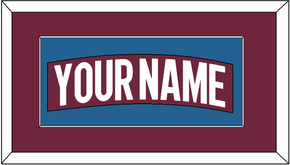 Colorado Nameplate - Home Burgundy - Single Mat 2