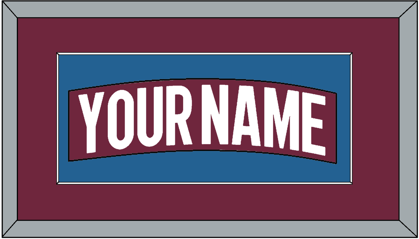 Colorado Nameplate - Home Burgundy - Essential Tier 2