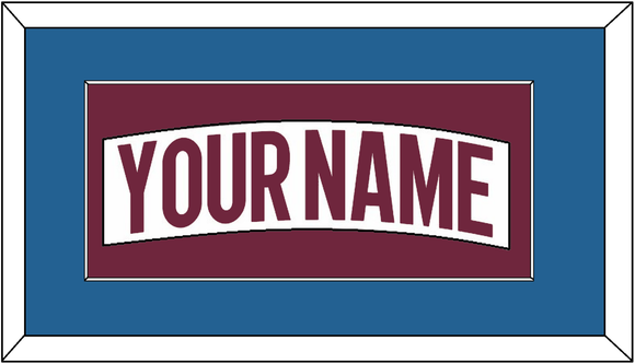 Colorado Nameplate - Road White - Single Mat 3